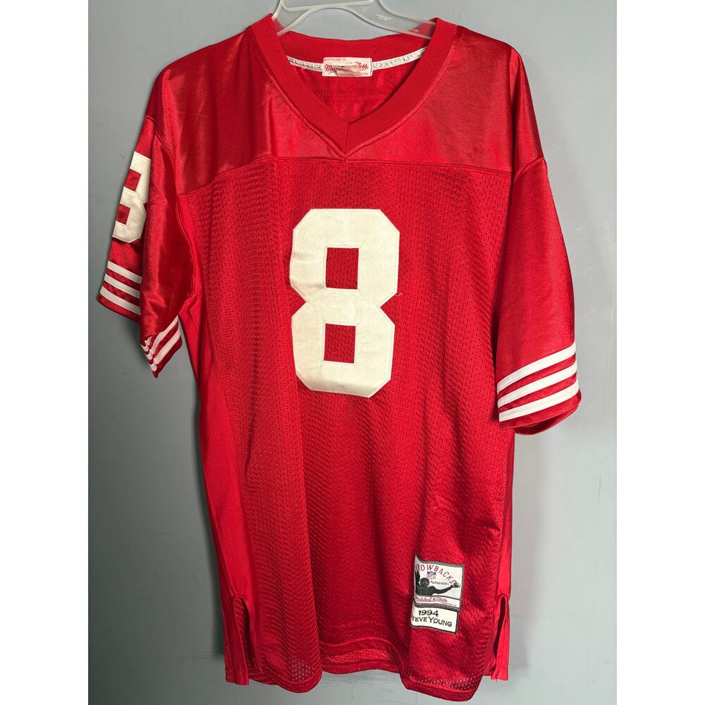 Mitchell & Ness Steve Young #8 San Francisco 49ers Throwback Jersey Size 54